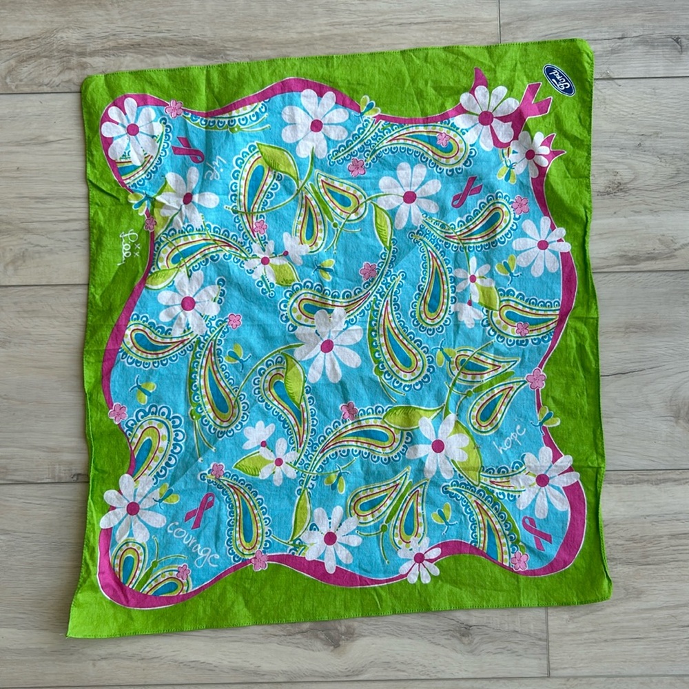 Lilly breast cancer scarf